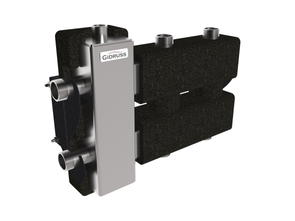 Балансировочный коллектор из нерж. стали в EPP- изоляции BMSS-60-3DU.EPP(котёл G 1″, 1+1+1 контура G 1″,  ″НЕРЖАВЕЙКА″)  NEW